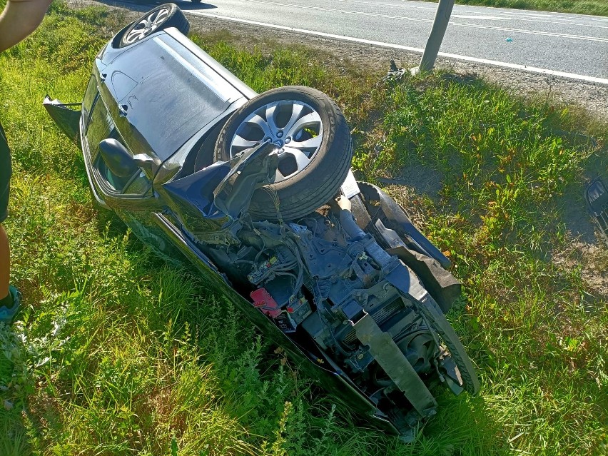 Wypadek na węźle Pietrzykowice przy autostradzie A4...