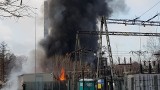 Pożar w Wojkowicach. Paliły się zbiorniki z olejem na terenie zakładu