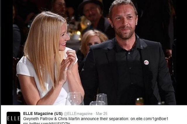 Gwyneth Paltrow i Chris Martin (fot. screen z Twitter.com)