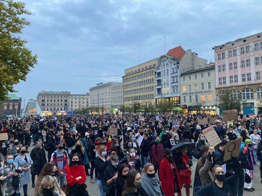 Protest przeciwko zakazowi aborcji w Poznaniu....
