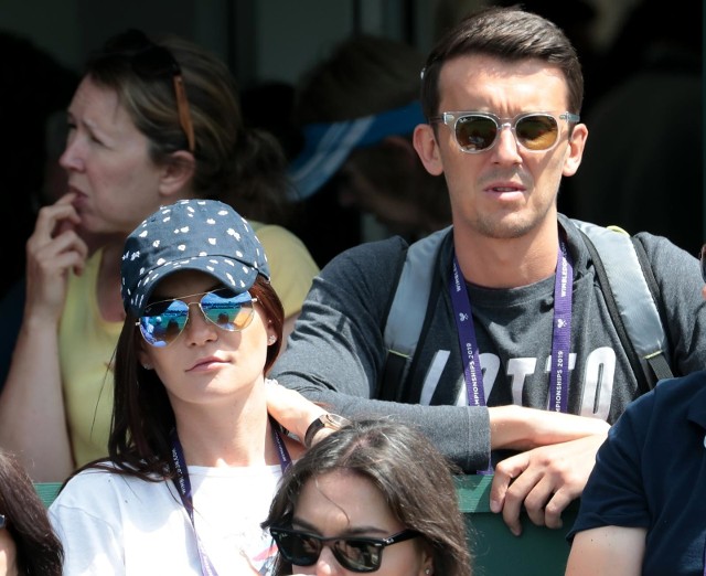 Agnieszka Radwańska z mężem Dawidem Celtem pojawili się na tegorocznym Wimbledonie w roli widzów