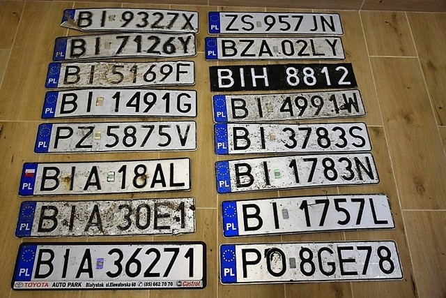 Te tablice rejestracyjne można odebrać w siedzibie Straży Miejskiej w Białymstoku