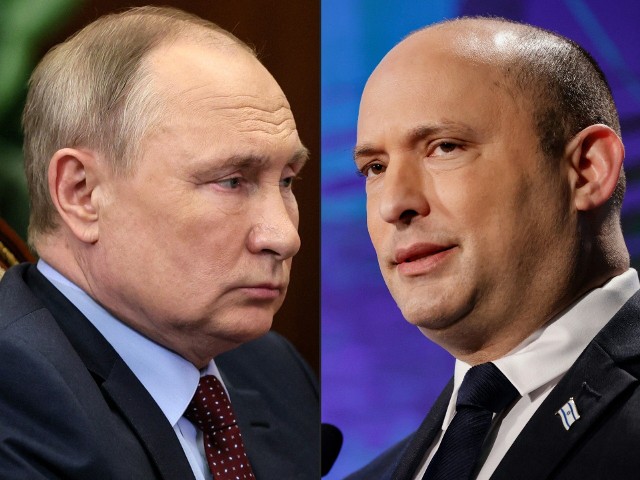 Władimir Putin i Naftali Bennett w Moskwie, 5 marca 2022 r.