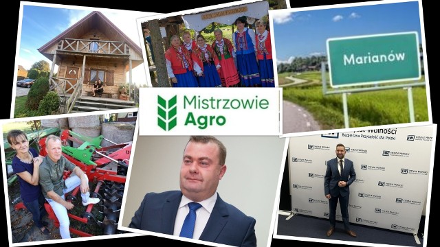 Na zdjęciu liderzy w finale wojewódzkim w Świętokrzyskiem w plebiscycie MISTRZOWIE AGRO z wtorku, 30 maja z godziny 7: kategoria Sołtys Roku - Dominik Wesołowski; kategoria Rolnik Roku - Beata i Roman Popis; kategoria Koło Gospodyń Wiejskich - KGW w Domaszowicach; kategoria Lider/Liderka Społeczności Roku- Tomasz Ziewiec; kategoria Agroturystyka Roku - Cisówka; kategoria Sołectwo Roku - Marianów.