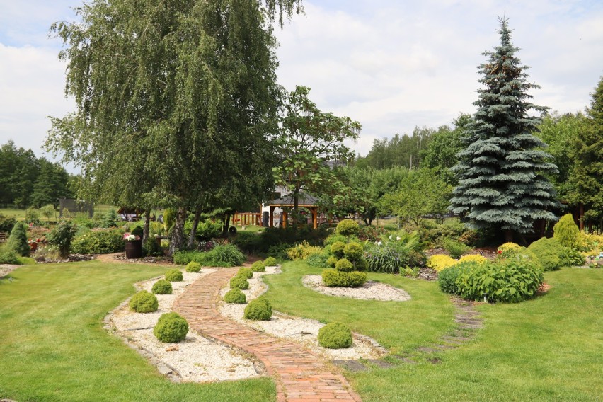 Jeden z nagrodzonych ogrodów w gminie Sicienko.