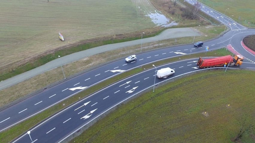 Jak wygląda obwodnica Koszalina i Sianowa z lotu ptaka?...