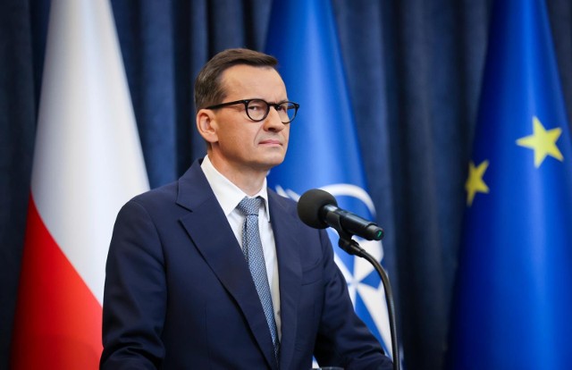 Premier Mateusz Morawiecki: "Donald Tusk jest zagrożeniem dla polskiej racji stanu"