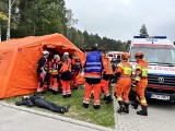 Co się dzieje w Trzebini? Karetki i straże pożarne jadą spod szpitala! Rozpoczęły się wielkie ćwiczenia z ratownictwa MAYDAY’23