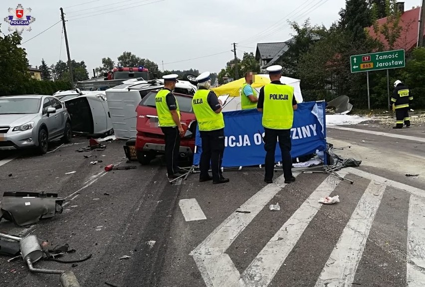 Bełżec. Tragiczny wypadek w Bełżcu. Zderzyło się pięć...