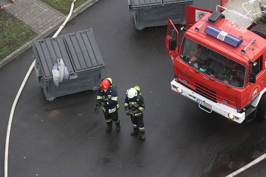 Ćwiczenia strażaków na terenie Elektrowni Jaworzno III [ZDJĘCIA + WIDEO]
