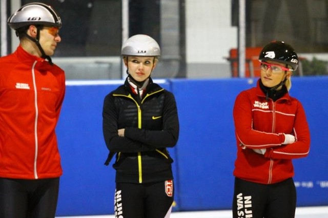 Tercet z AZS-u Politechniki Opole, który wystąpi na mistrzostwach Europy. Od lewej: Adam Filipowicz, Marta Wójcik i Aida Bella.