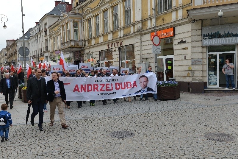 Marsz poparcia dla Andrzeja Dudy w Kielcach