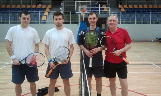 Finaliści turnieju w Wąsewie, Piotr Mrozek - Rafał Wyrębek oraz Maciej Leonarski - Janusz Czapski.