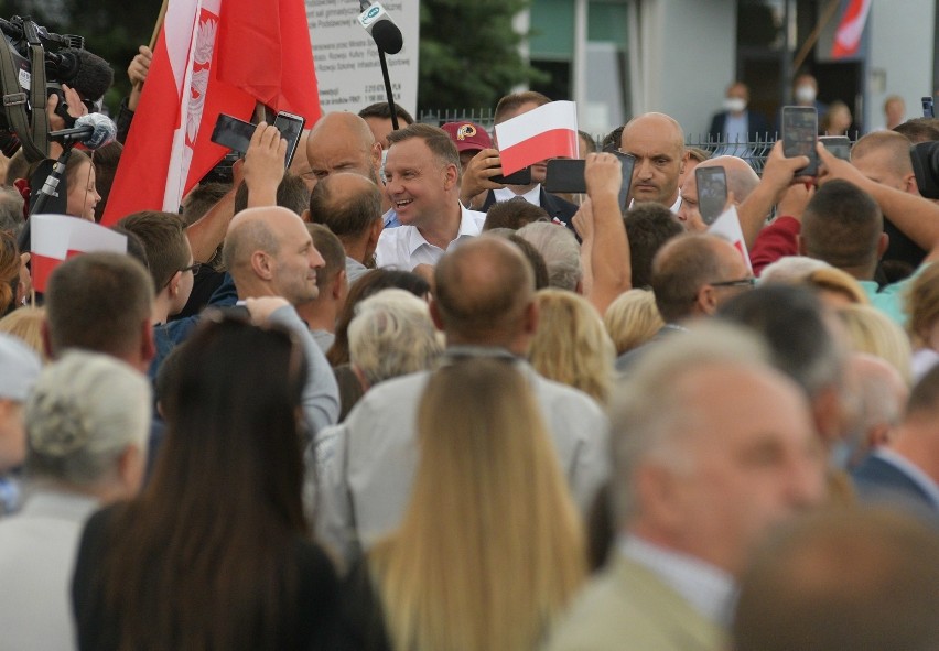 W poniedziałek Andrzej Duda odwiedził mieszkańców Odrzywołu...