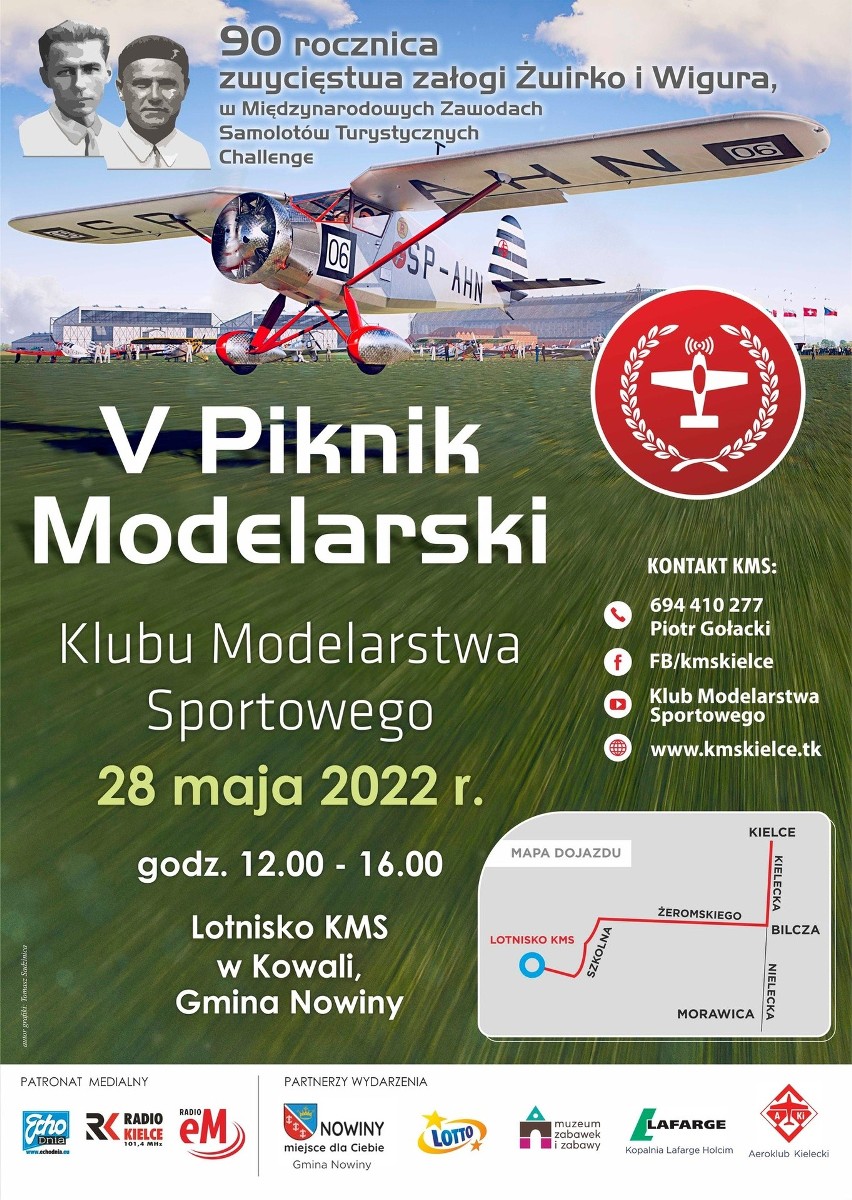 Najpiękniejsze i największe modele samolotów będą latać po niebie w Kowali! Już w sobotę, 28 maja odbędzie się V Piknik Modelarski