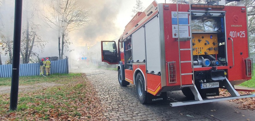 Przy ulicy Młynarskiej w Białogardzie płonął opuszczony...