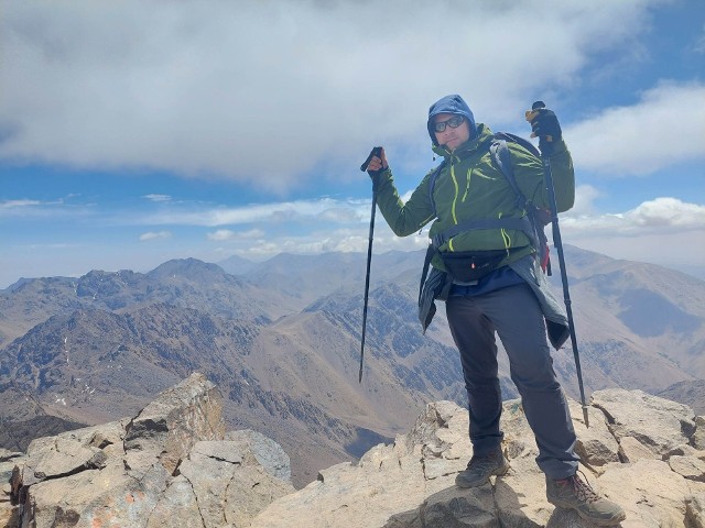 Dawid Zawiasa z charłupskiego sanktuarium zdobył najwyższy szczyt Afryki Północnej