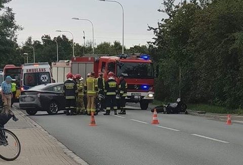 Wypadek na Strachocińskiej. Potężne korki na wschodzie Wrocławia