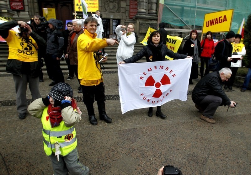 Protest przeciw budowie elektrowni atomowej [fot. A. Szkocki]
