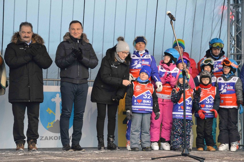 Zakopane. Prezydent Duda szusował na Polanie Szymoszkowej [ZDJĘCIA]