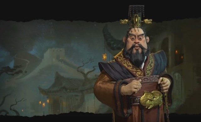 Civilization VICesarz Qin Shi Huang, przywódca cywilizacji chińskiej w grze Civilization VI