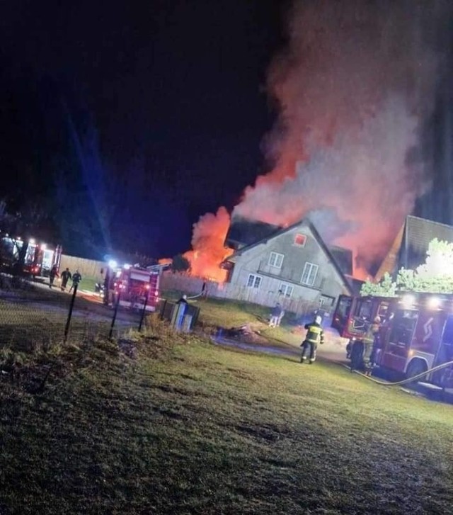 Pożar domu w Niedzicy