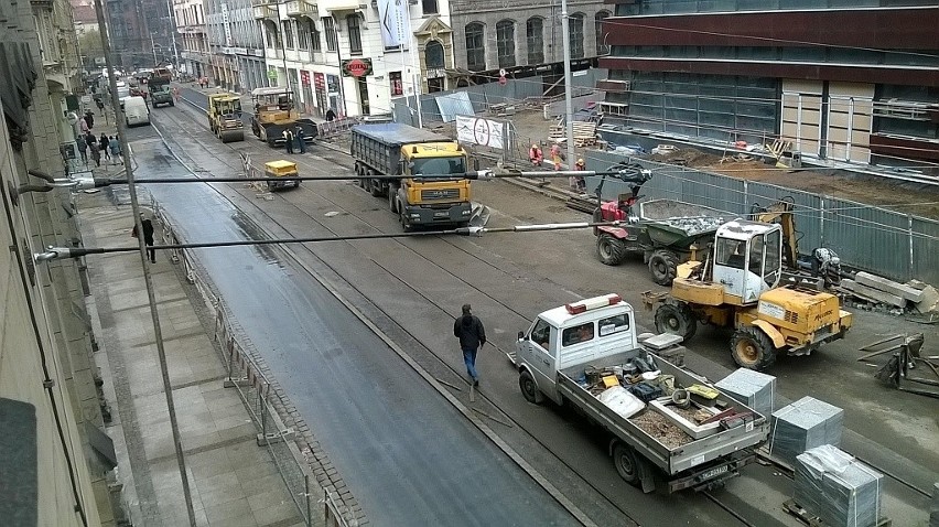 Ostatnie prace przed otwarciem ulicy Krupniczej