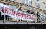 Protest Solidarności przeciwko odwołaniu dyrektora oddziału NFZ w Szczecinie