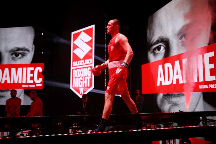Daniel Adamiec też odniósł zwycięstwo na gali Suzuki Boxing...