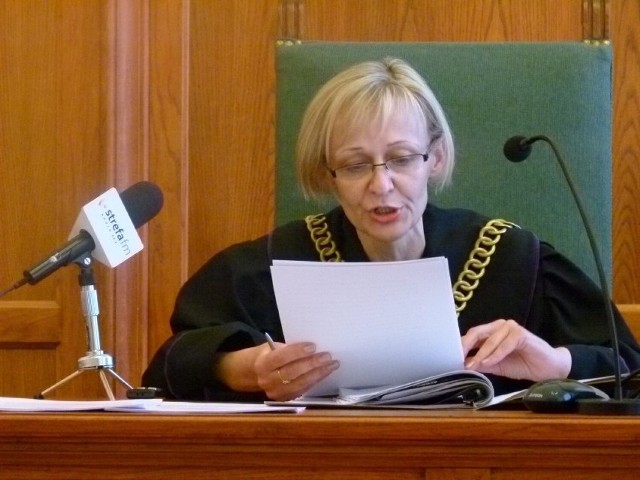 Sędzia SO w Piotrkowie Alina Gąsior orzekająca w sprawie o zadośćuczynienie dla poszkodowanej w wypadku mieszkanki powiatu piotrkowskiego
