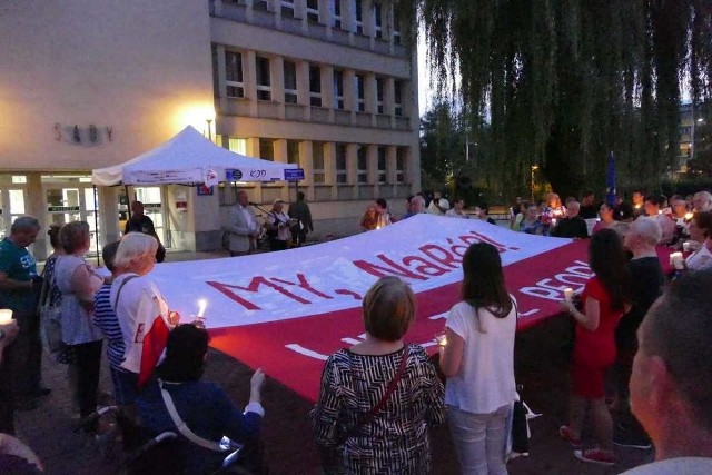 Manifestacja w obronie polskich sądów w Częstochowie