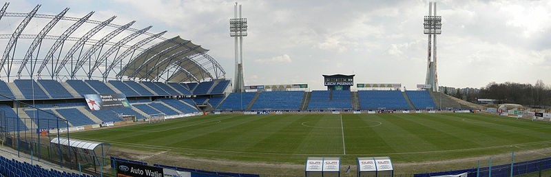 Tak wyglądał stadion przy Bułgarskiej przed modernizacją....