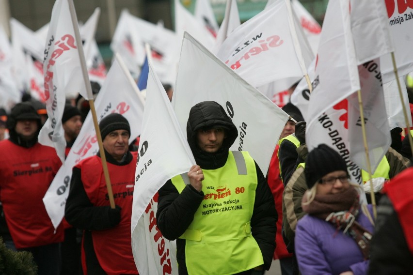 Manifestacja góników