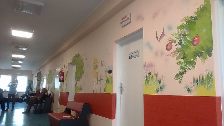 Kubuś zawitał na ścianach szpitalu przy ul. Unii Lubelskiej w Szczecinie [zdjęcia]