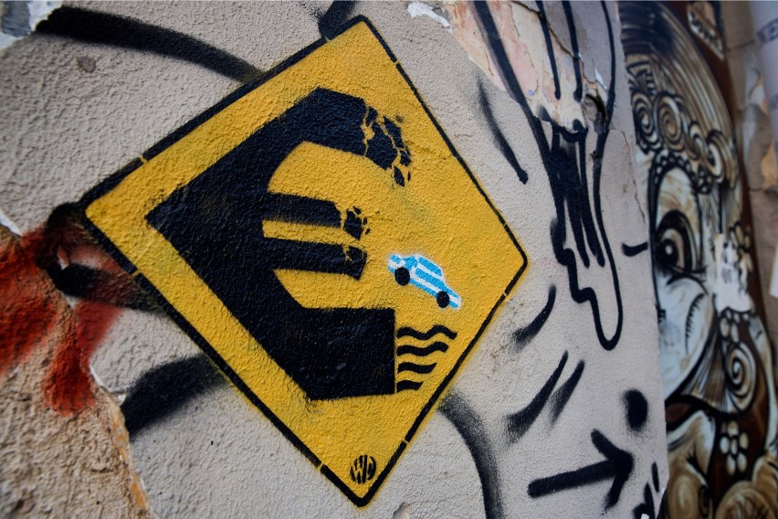Graffiti w Atenach