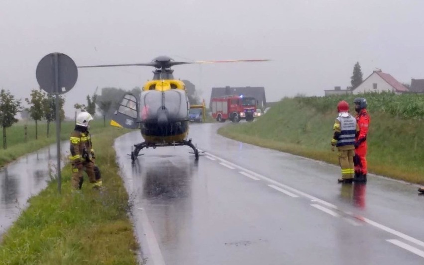 Wypadek miał miejsce w poniedziałek na drodze pod Nową Wsią....