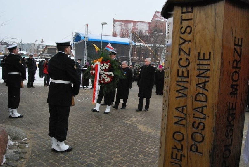 90-lecie zaślubin Polski z morzem - prezydent Lech Kaczyński...