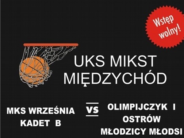 W piątek i w sobotę młodzi koszykarze zespołu Mikst zmierzą się kolejno z kadetami i młodzikami z Wrześni, Ostrowa i Rawicza.