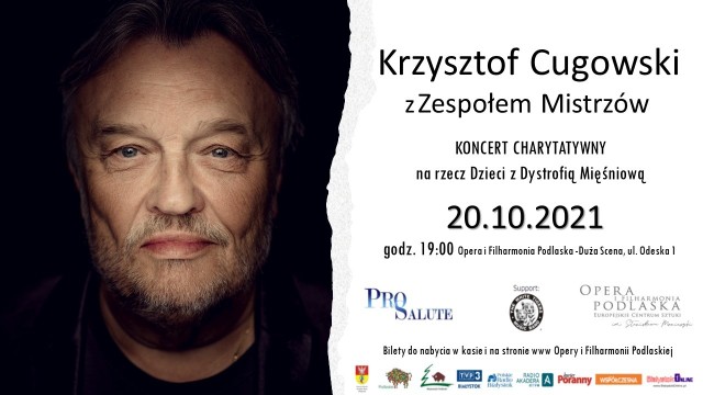 Krzysztof Cugowski i instrumentaliści z Zespołu Mistrzów zagrają koncert charytatywny w OiFP.