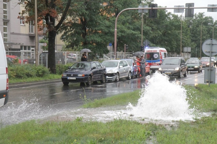 Wypadek na Krzywoustego, Wrocław, 14.07.2016