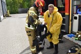 Strażacy ćwiczyli działania ratownicze w Ruszczynie, na terenie składowiska odpadów. ZDJĘCIA