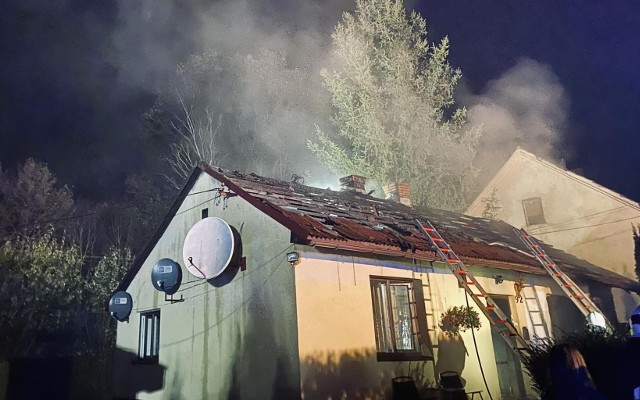 W Przytkowicach w ogniu stanął budynek mieszkalny