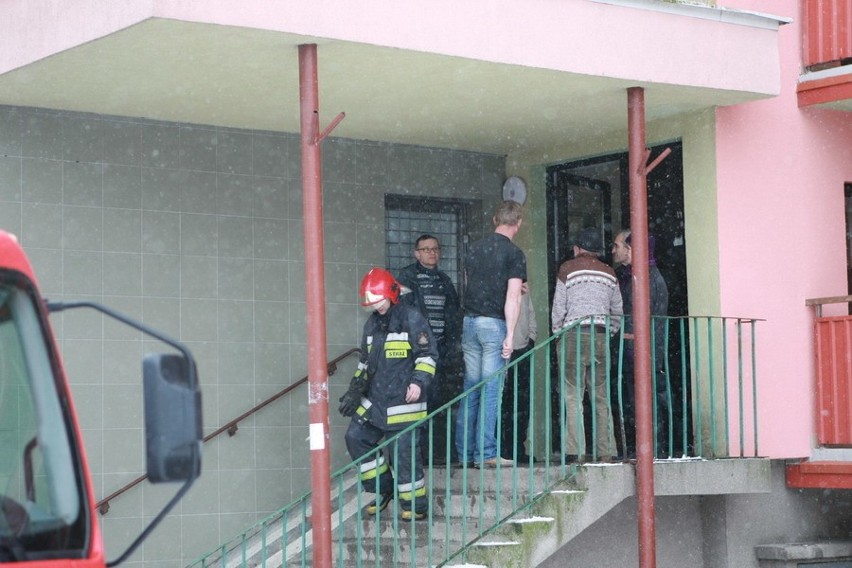 Pożar w wieżowcu przy ul. Szczecińskiej w Słupsku