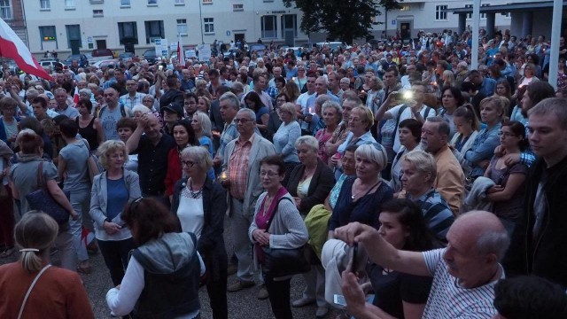 Czwartkowy protest w Koszalinie