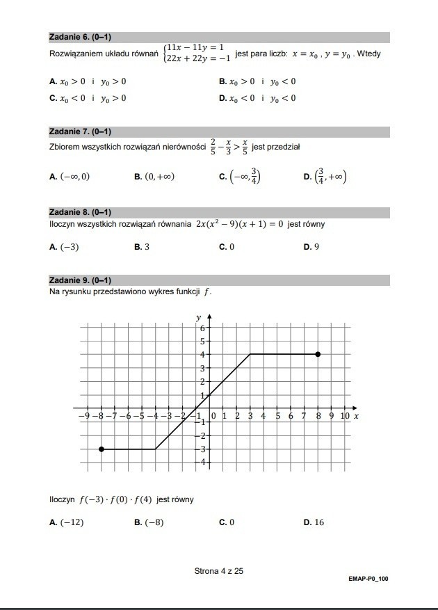 Matura 2022 Matematyka. Rozwiązania, odpowiedzi, arkusze CKE matury z matematyki (05.05.2022)