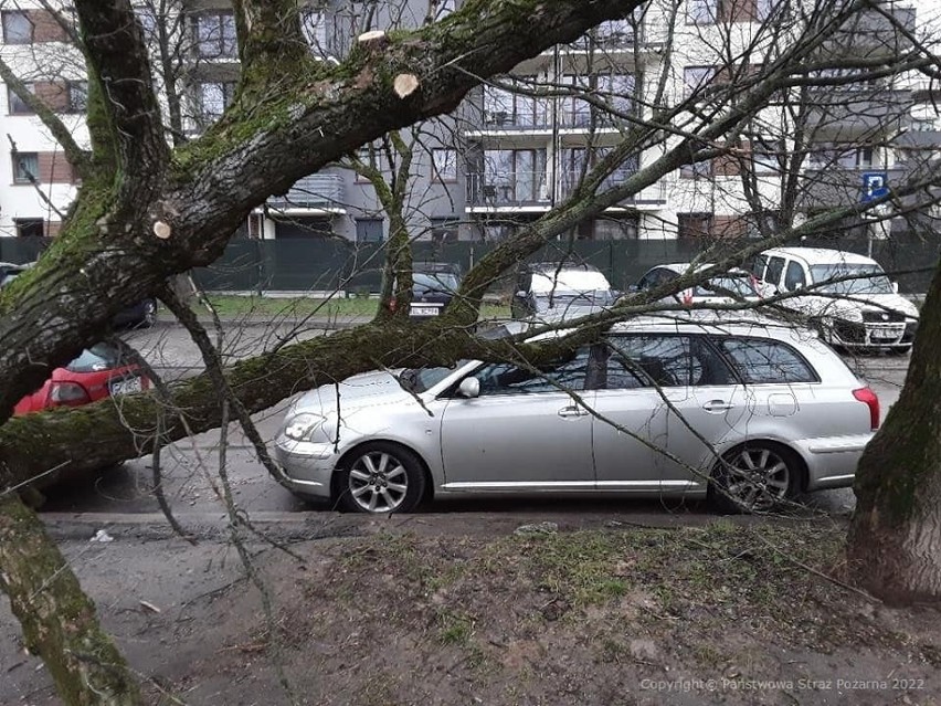 Wiatr wiejący z prędkością sięgającą 115 kilometrów na...