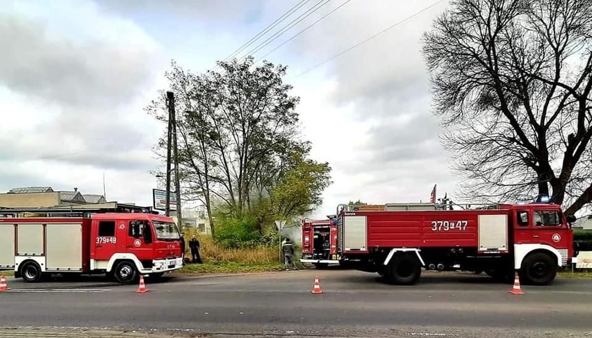 Strażacy z OSP Skwierzyna zostali zaalarmowani o pożarze...