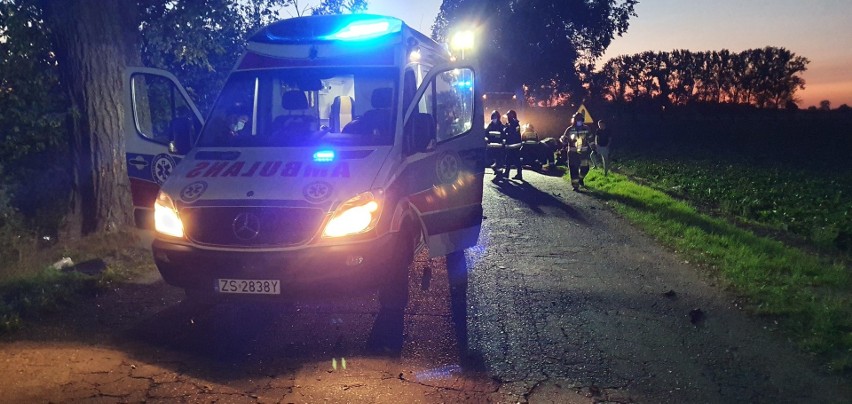Śmiertelny wypadek w miejscowości Cieszysław w powiecie pyrzyckim. Mężczyzna zginął na miejscu