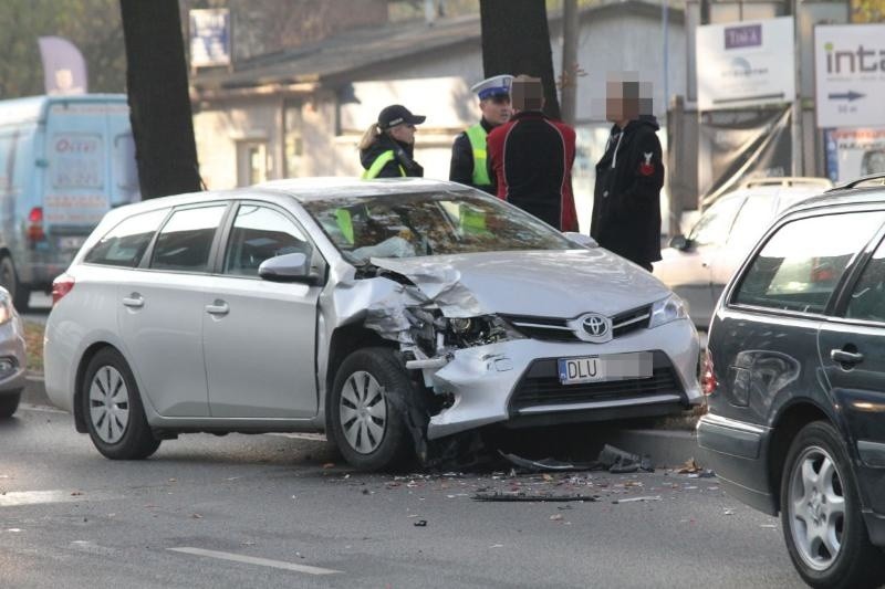 Wypadek na Krzywoustego, Wrocław, 04.11.2015