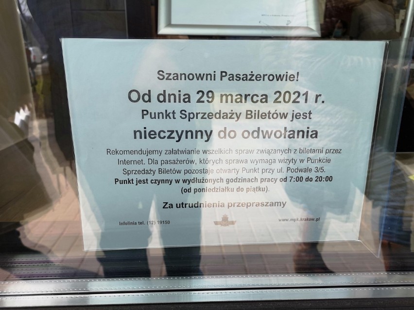 Punkt sprzedaży biletów w Krakowie